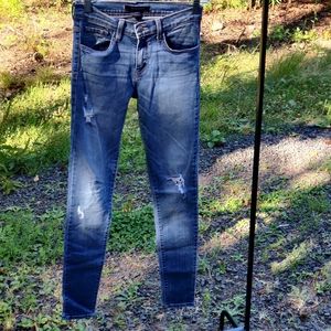 Flying Monkey Blue Distressed Skinny Jeans